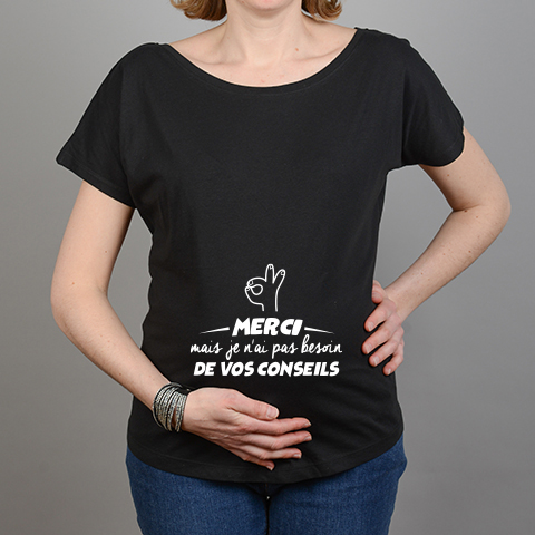 Zeta Ville Maternité Femme 501c Top Shirt de Grossesse Motif Humour imprimé 